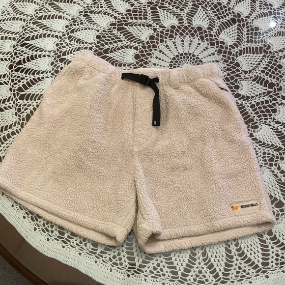 Without Walls men’s cream Sherpa shorts size Large as pictured - Picture 1 of 5